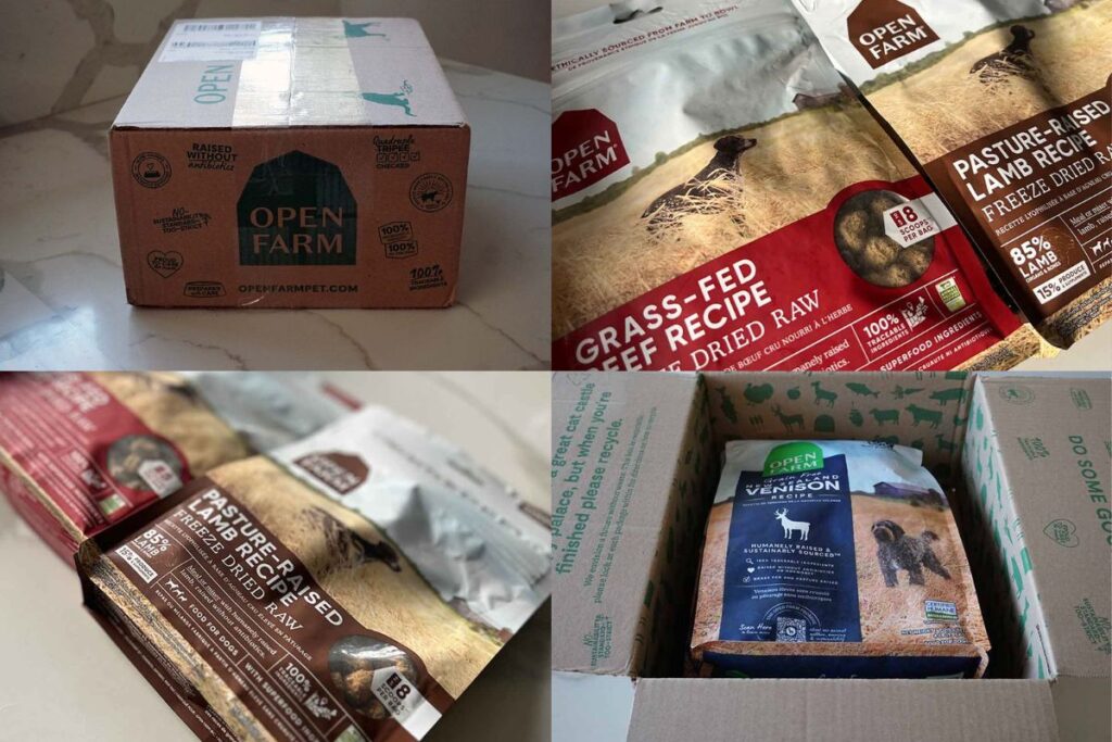 Open Farm freeze-dried raw food