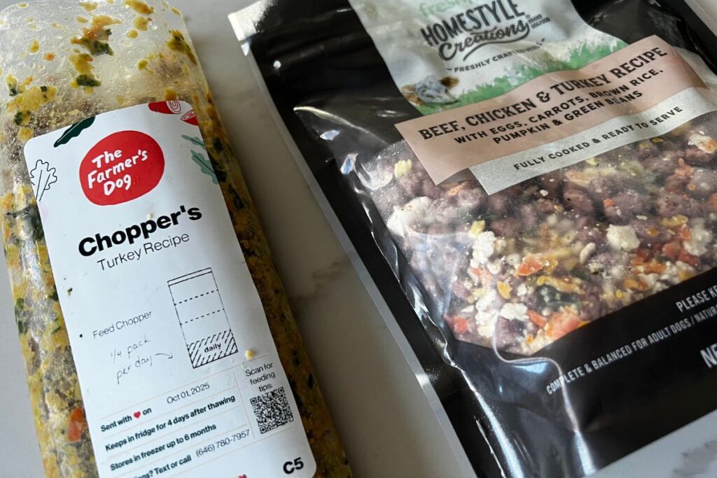 The Farmer's Dog vs Freshpet turkey meals
