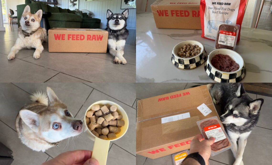 Copper and Skye with their We Feed Raw recipes