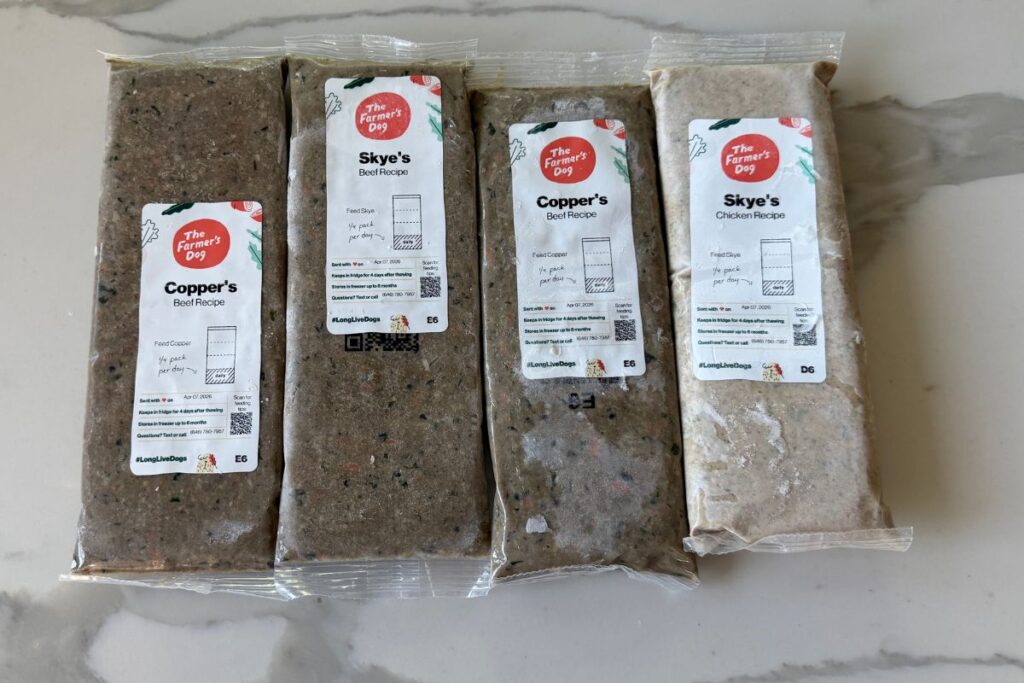 Close up with The Farmer’s Dog fresh dog food recipes in April 2026